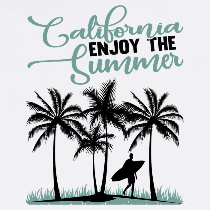 California Enjoy The Summer Surf Flatbill Hat