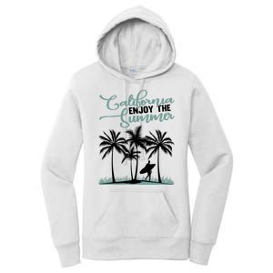 California Enjoy The Summer Surf Women's Pullover Hoodie