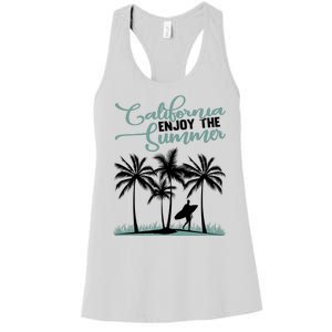 California Enjoy The Summer Surf Women's Racerback Tank