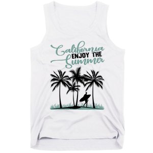 California Enjoy The Summer Surf Tank Top