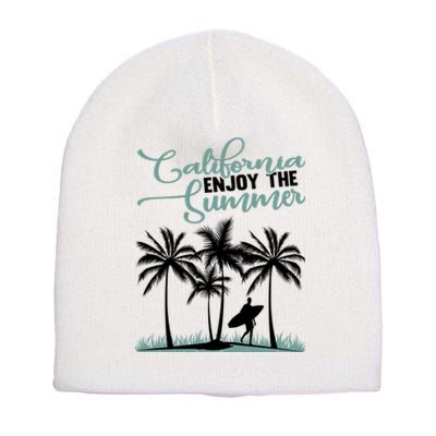 California Enjoy The Summer Surf Short Acrylic Beanie