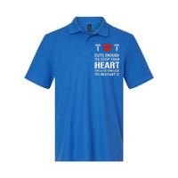 Cute Enough To Stop Your Heart Skilled Medical Doctor Nurse Great Gift Softstyle Adult Sport Polo