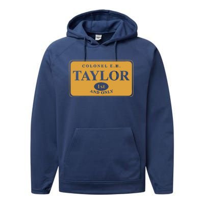 Colonel E.H. Taylor 1st And Only Bourbon Whiskey Performance Fleece Hoodie