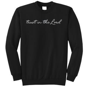 Christian Embroidered Trust In The Lord Sweatshirt