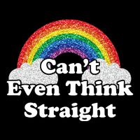 Cant Even Think Straight Rainbow LGBTQ Backpack