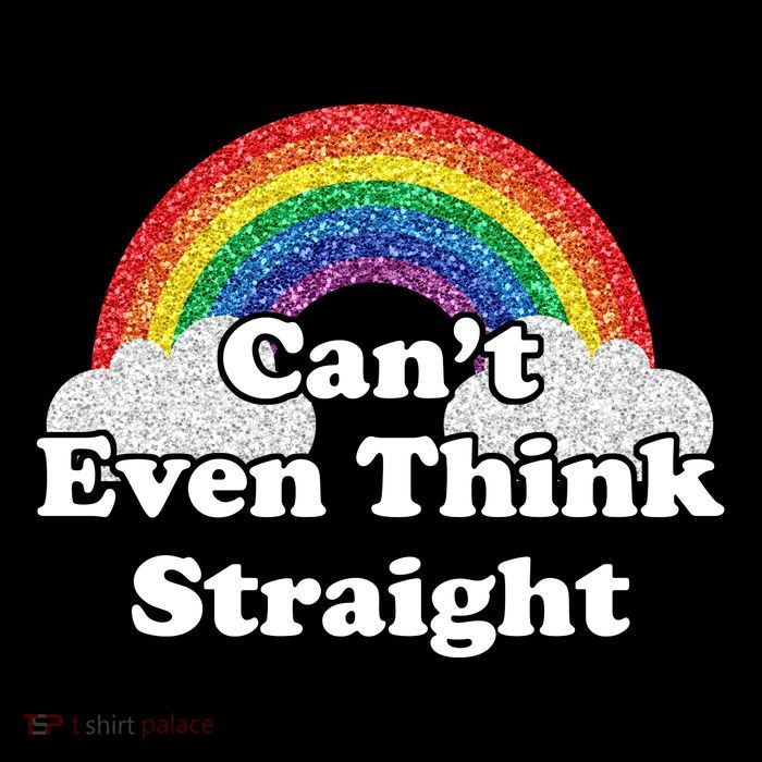 Cant Even Think Straight Rainbow LGBTQ Crop Top