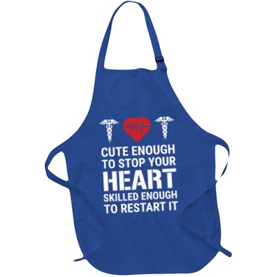 Cute Enough To Stop Your Heart Skilled Medical Doctor Nurse Meaningful Gift Apron