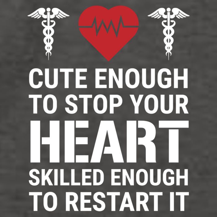 Cute Enough To Stop Your Heart Skilled Medical Doctor Nurse Meaningful Gift Vector Backpack