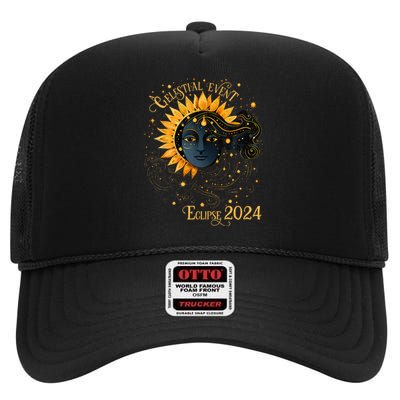 Celestial Event Total Solar Eclipse High Crown Mesh Back Trucker Hat