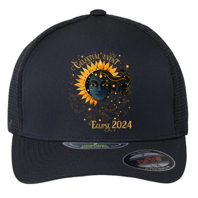 Celestial Event Total Solar Eclipse Flexfit Unipanel Trucker Cap