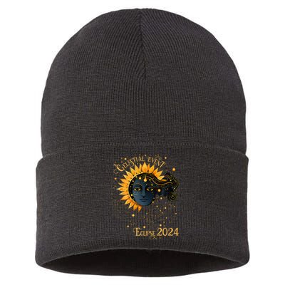 Celestial Event Total Solar Eclipse Sustainable Knit Beanie