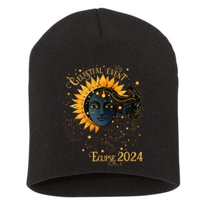 Celestial Event Total Solar Eclipse Short Acrylic Beanie