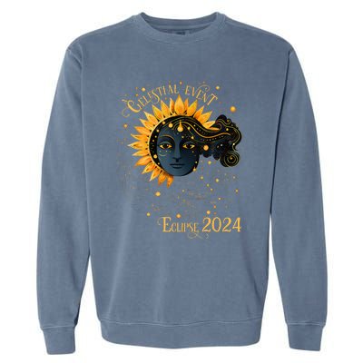 Celestial Event Total Solar Eclipse Garment-Dyed Sweatshirt