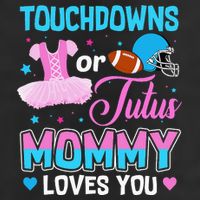 Cute Ethnic Touchdown or Tutu Mommy Loves You 25L Jumbo Tote