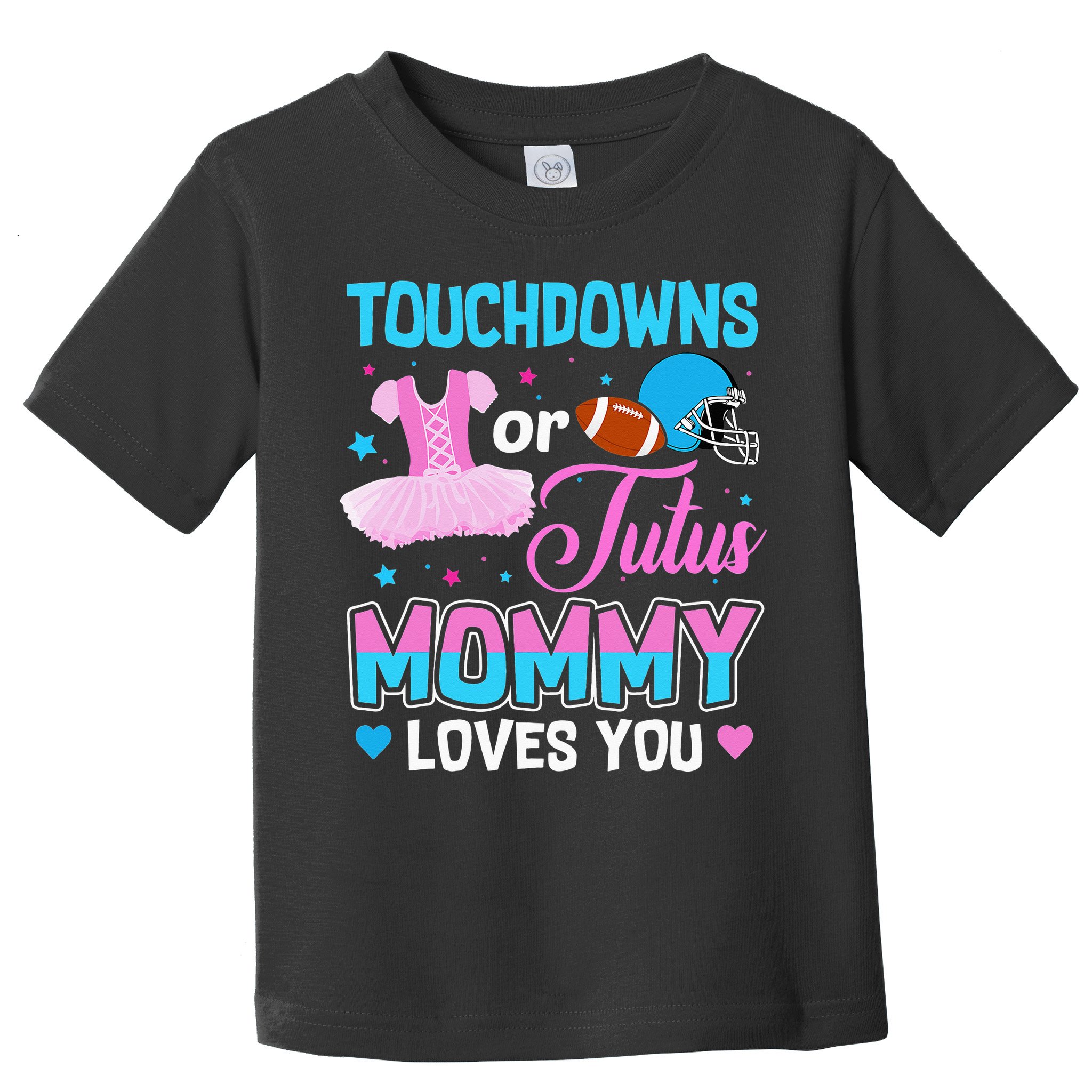 Cute Ethnic Touchdown or Tutu Mommy Loves You Toddler T-Shirt