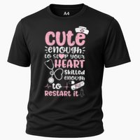 Cute Enough To Stop Your Heart Skilled Enough To Restart It Cooling Performance Crew T-Shirt