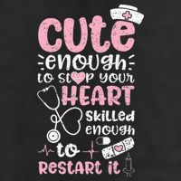 Cute Enough To Stop Your Heart Skilled Enough To Restart It Beanie