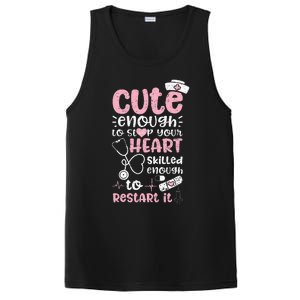 Cute Enough To Stop Your Heart Skilled Enough To Restart It PosiCharge Competitor Tank