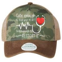 Cute Enough To Stop Your Heart Skilled Enough To Restart It Zip Hoodie Legacy Tie Dye Trucker Hat