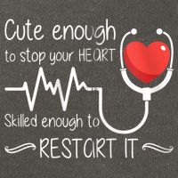 Cute Enough To Stop Your Heart Skilled Enough To Restart It Zip Hoodie Cotton Canvas Backpack
