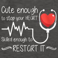 Cute Enough To Stop Your Heart Skilled Enough To Restart It Zip Hoodie Vector Backpack