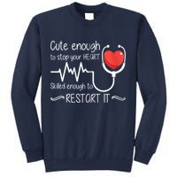 Cute Enough To Stop Your Heart Skilled Enough To Restart It Zip Hoodie Sweatshirt