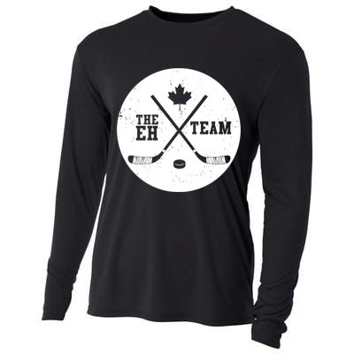 Canada Eh Team Cool Hockey Cool Gift Cooling Performance Long Sleeve Crew