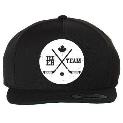 Canada Eh Team Cool Hockey Cool Gift Wool Snapback Cap