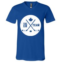 Canada Eh Team Cool Hockey Cool Gift V-Neck T-Shirt