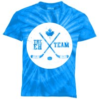 Canada Eh Team Cool Hockey Cool Gift Kids Tie-Dye T-Shirt