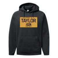 Colonel Eh Taylor Bourbon Whiskey Badge Performance Fleece Hoodie