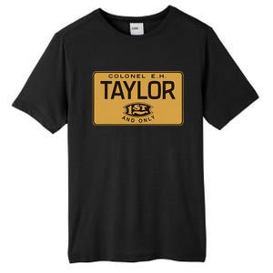 Colonel Eh Taylor Bourbon Whiskey Badge Tall Fusion ChromaSoft Performance T-Shirt