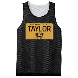 Colonel Eh Taylor Bourbon Whiskey Badge Mesh Reversible Basketball Jersey Tank