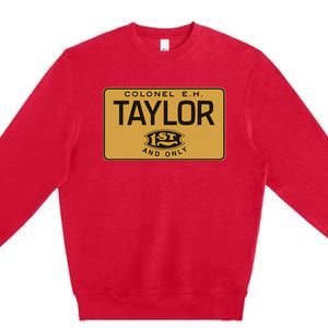 Colonel Eh Taylor Bourbon Whiskey Badge Premium Crewneck Sweatshirt