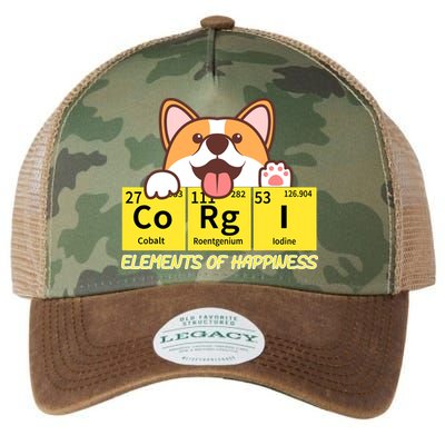 Corgi Elements Tab Of Happiness Funny For Corgi Mom And Dad Legacy Tie Dye Trucker Hat