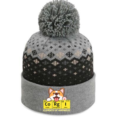 Corgi Elements Tab Of Happiness Funny For Corgi Mom And Dad The Baniff Cuffed Pom Beanie