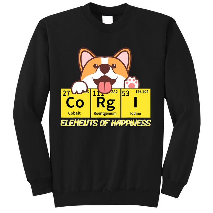 Corgi Elements Tab Of Happiness Funny For Corgi Mom And Dad Sweatshirt