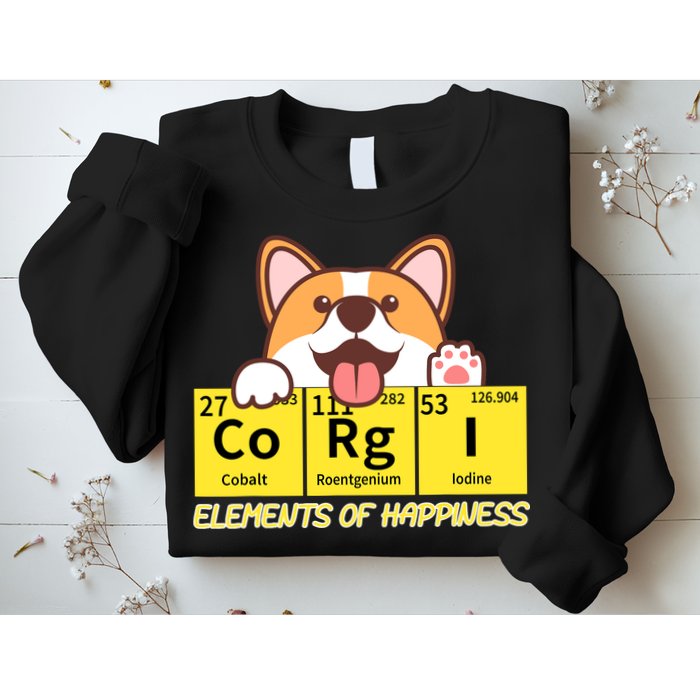 Corgi Elements Tab Of Happiness Funny For Corgi Mom And Dad Sweatshirt
