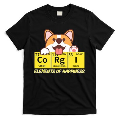 Corgi Elements Tab Of Happiness Funny For Corgi Mom And Dad T-Shirt