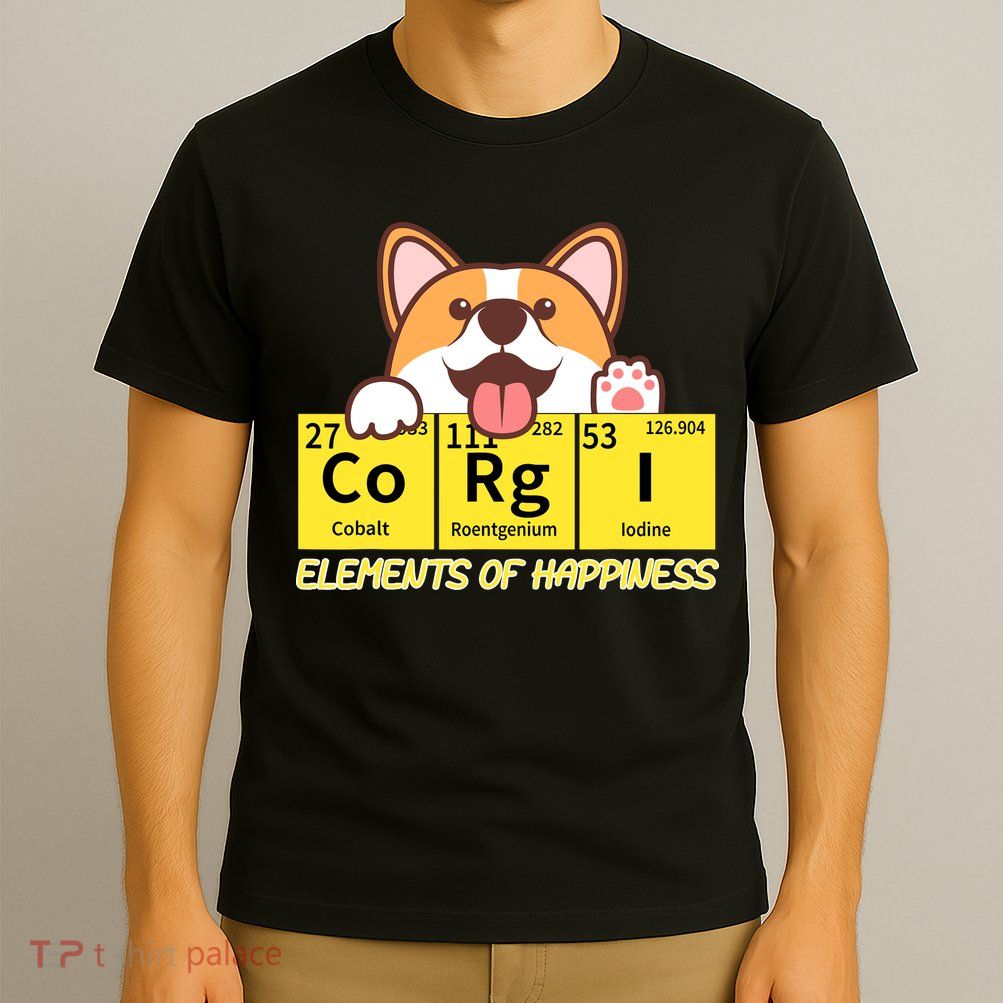 Corgi Elements Tab Of Happiness Funny For Corgi Mom And Dad T-Shirt