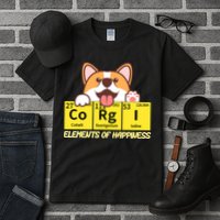 Corgi Elements Tab Of Happiness Funny For Corgi Mom And Dad Tall T-Shirt