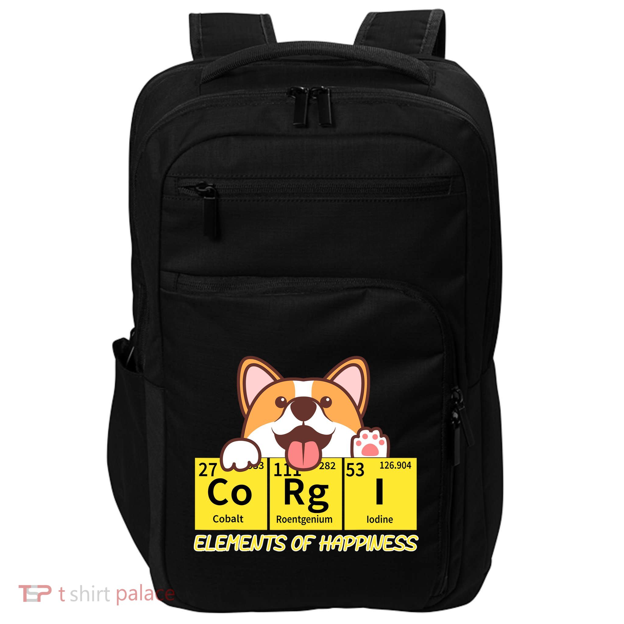 Corgi Elements Tab Of Happiness Funny For Corgi Mom And Dad Impact Tech Backpack