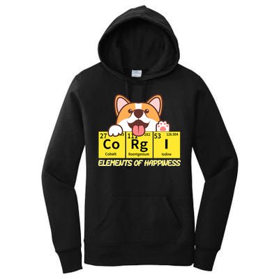 Corgi Elements Tab Of Happiness Funny For Corgi Mom And Dad Women's Pullover Hoodie