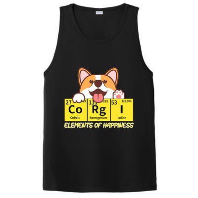 Corgi Elements Tab Of Happiness Funny For Corgi Mom And Dad PosiCharge Competitor Tank
