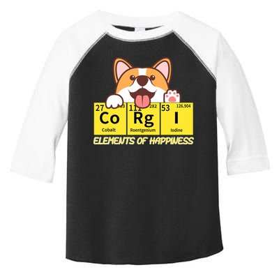 Corgi Elements Tab Of Happiness Funny For Corgi Mom And Dad Toddler Fine Jersey T-Shirt