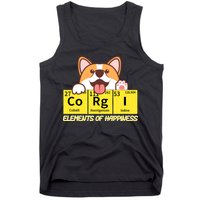 Corgi Elements Tab Of Happiness Funny For Corgi Mom And Dad Tank Top