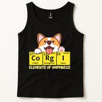 Corgi Elements Tab Of Happiness Funny For Corgi Mom And Dad Tank Top