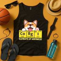 Corgi Elements Tab Of Happiness Funny For Corgi Mom And Dad Tank Top