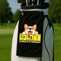 Corgi Elements Tab Of Happiness Funny For Corgi Mom And Dad Golf Towel