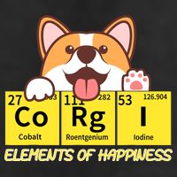 Corgi Elements Tab Of Happiness Funny For Corgi Mom And Dad Golf Towel